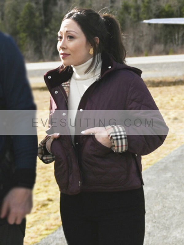 Fiona Rene Tracker 2024 Reenie Green Purple Quilted Hooded Jacket