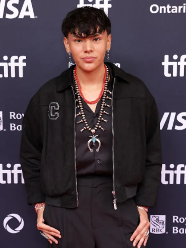 Warlance Yazzie Movie Rez Ball 2024 Jojo Jackson Black Jacket
