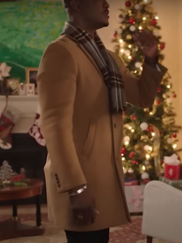 B.J. Britt A Christmas Serenade 2023 Jeremiah Brown Wool Coat