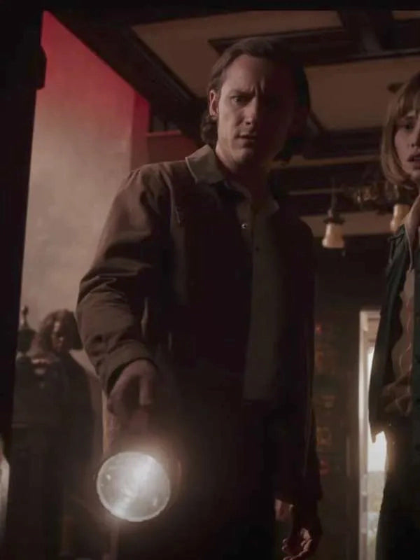 Ben Mears Salem’s Lot 2024 Lewis Pullman Brown Cotton Jacket