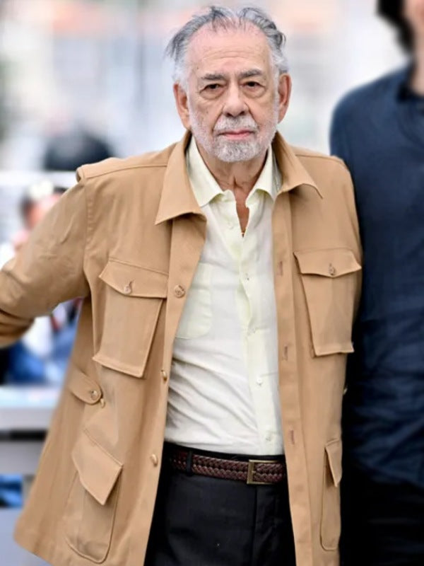 Director And Writer Megalopolis 2024 Francis Ford Coppola Brown Cotton Jacket