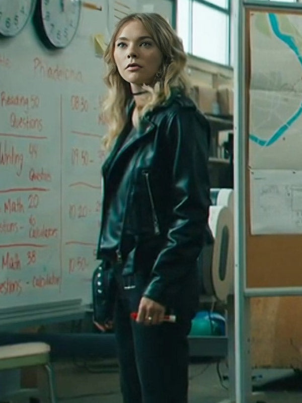 Grace Bad Genius 2024 Taylor Hickson Black Leather Jacket