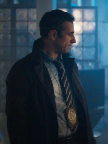 Detective Milch Movie The Crow 2024 Dukagjin Podrimaj Black Cotton Coat