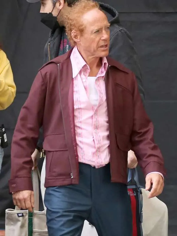 TV Series The Sympathizer 2024 Robert Downey Jr. Maroon Cotton Jacket