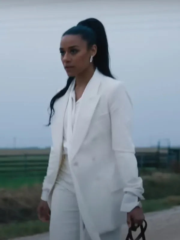 Ariana DeBose Movie Love Hurts 2025 White Blazer Coat