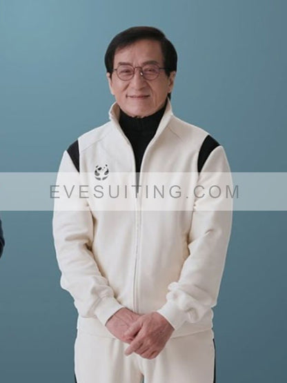Jackie Chan Movie Karate Kid 2025 Mr. Han Off-White Jacket