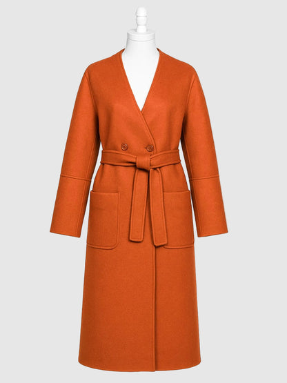 2022 Anatomy of a Scandal Sienna Miller Orange Coat