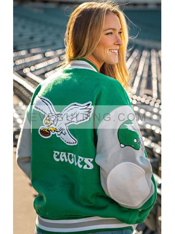 Philadelphia Eagles Green And White Jacket