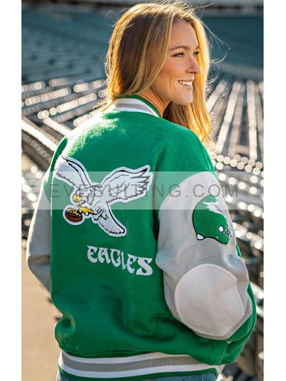 Philadelphia Eagles Green And White Jacket