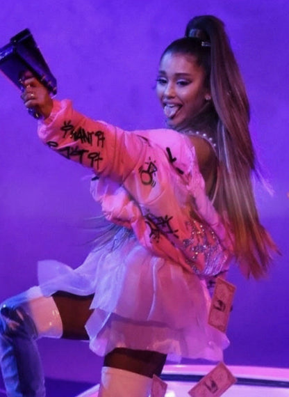 7 Rings Pink Puffer Style Unisex Jacket