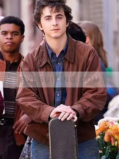 A Complete Unknown Timothée Chalamet Cotton Brown Jacket