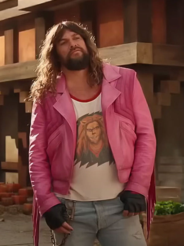 A Minecraft Movie Jason Momoa Pink Jacket