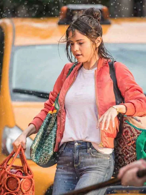 A Rainy Day In New York Chan Tyrell Red Jacket