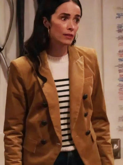 Abigail Spencer Extended Family 2024 Brown Blazer