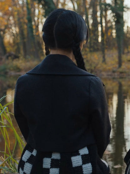Addams Wednesday Cropped Jacket