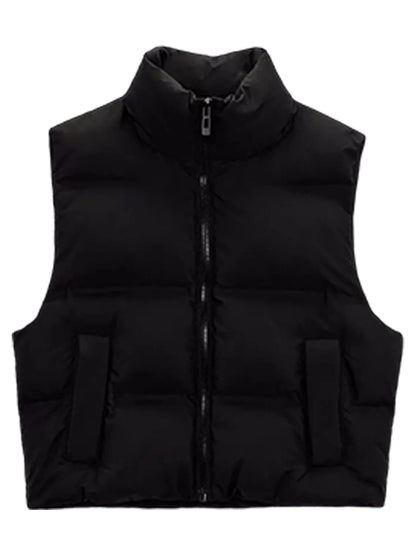 Addams Wednesday Puffer Vest