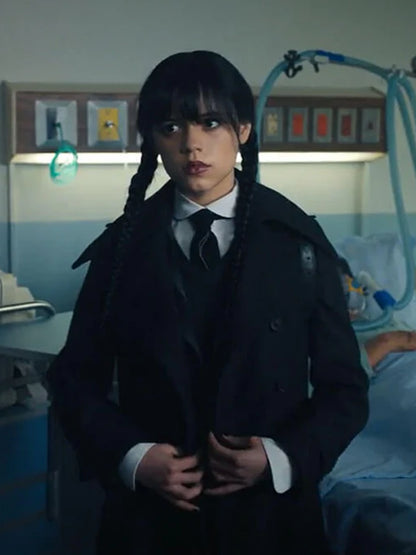 Addams Wednesday Trench Coat