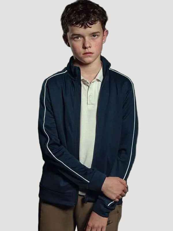 Adolescence 2025 Jamie Miller Navy Blue Track Jacket