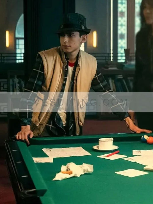 Aidan Gallagher The Umbrella Academy S03 Beige Vest