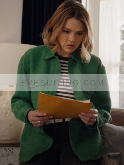 Aimee Teegarden Green Jacket