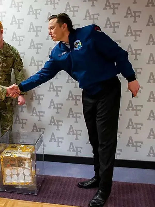 Air Force Academy Elon Musk Blue Jacket