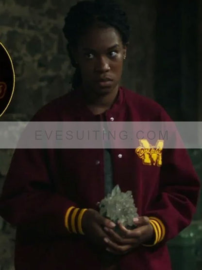 Precious Mustapha Aisha Fate The Winx Saga Season 2  Maroon Varsity Jacket