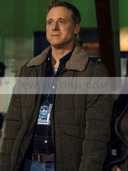 Alan Tudyk Puffer Olive Green Jacket
