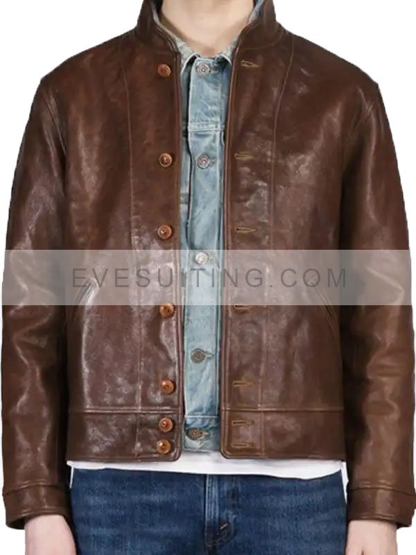 Albert Einstein Brown Leather Jacket