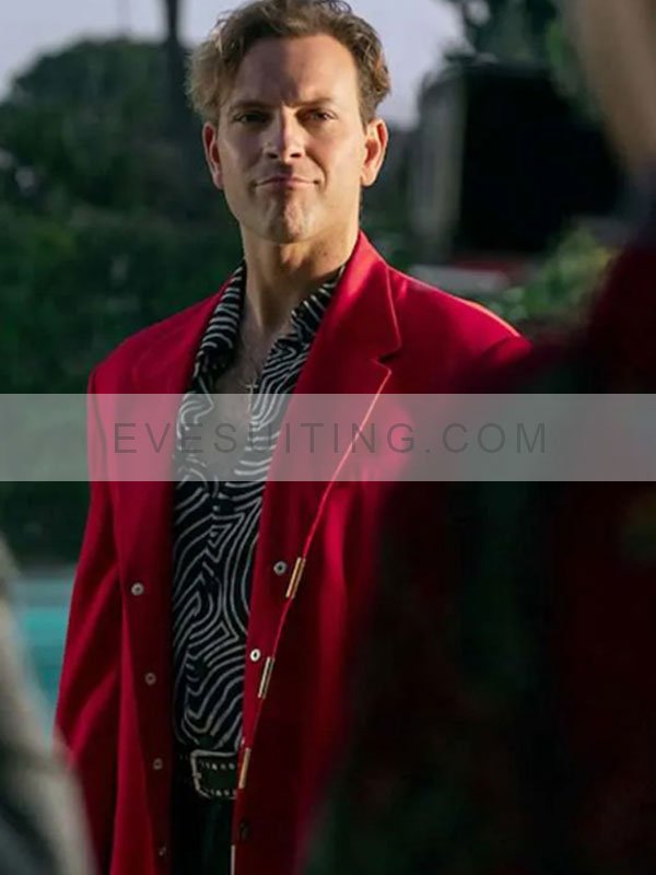 Alessandro Borghi Supersex 2024 Red Blazer
