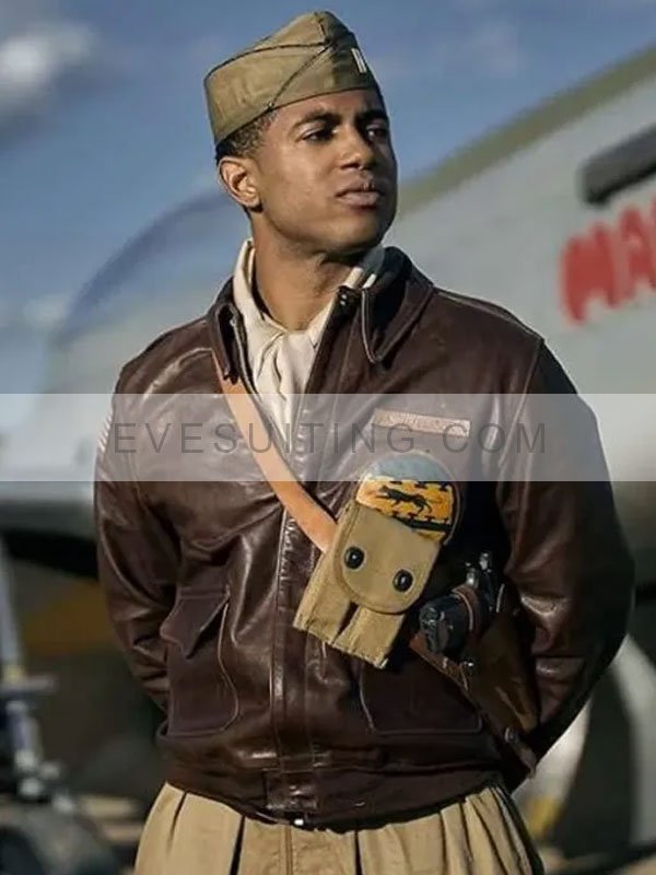 Alexander Jefferson Masters of the Air S01 Brown Leather Jacket