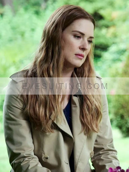 Alexandra Breckenridge Virgin River Melinda Monroe Beige Trench Coat