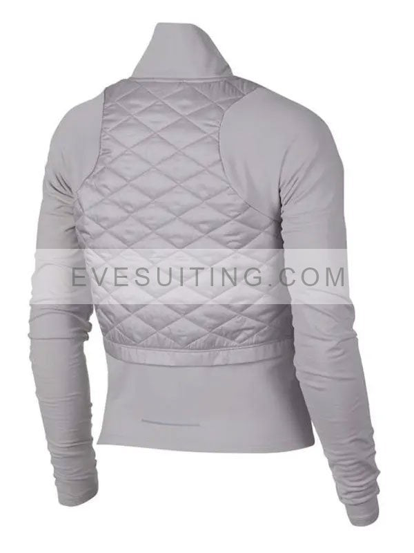 Alexandra Breckenridge Virgin River Melinda Monroe Grey Quilted Jacket