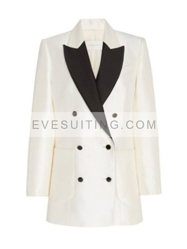 Dynasty Season 5 Alexis Carrington White Blazer