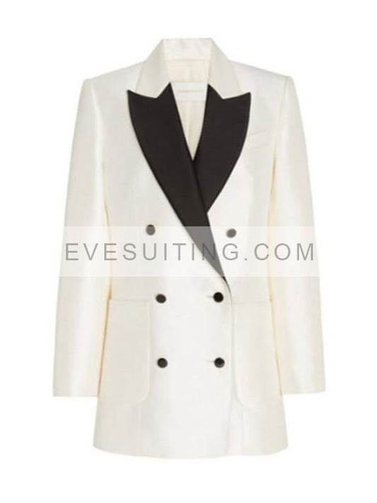Dynasty Season 5 Alexis Carrington White Blazer