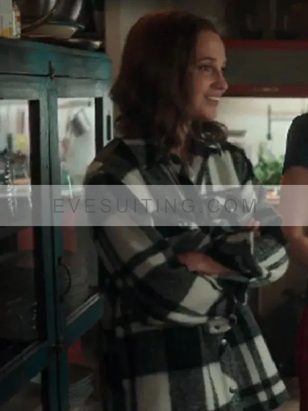 Alicia Vikander Tv Series Irma Vep 2022 Mira Plaid Jacket