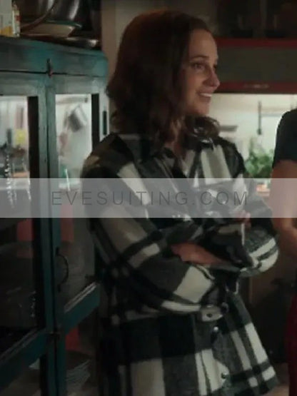 Alicia Vikander Tv Series Irma Vep 2022 Mira Plaid Jacket