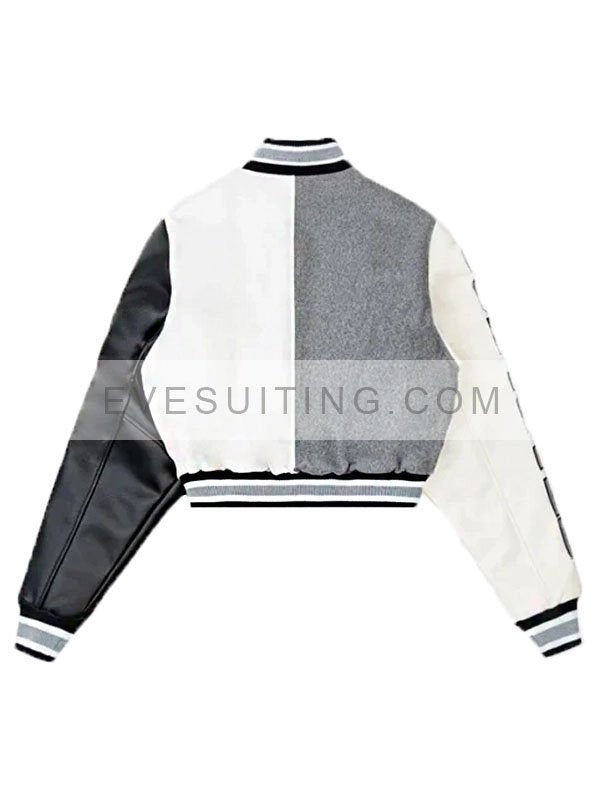 All Star Weird Flex But OK Cropped Varsity Jacket