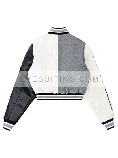 All Star Weird Flex But OK Cropped Varsity Jacket