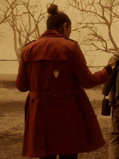 Amanda Lucas Maroon Coat