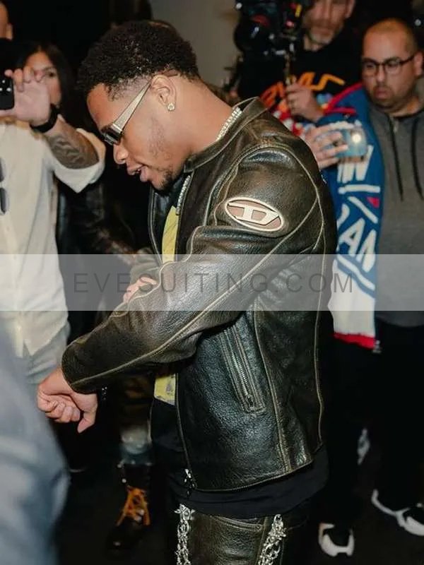 American Boxer NYC Brooklyn Devin Haney Black Leather Jacket