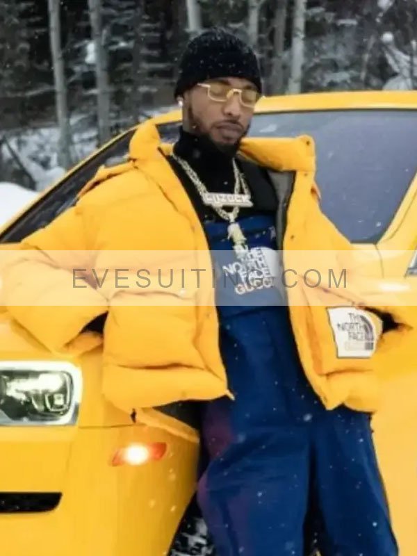 American Rapper Key Glock Puffer Jacket