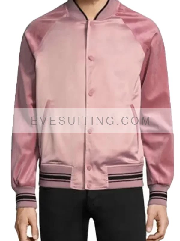 Andre ‘Dre’ Johnson Tv Series Black-ish Anthony Anderson Pink Varsity Jacket
