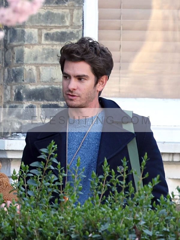 Andrew Garfield We Live in Time 2025 Tobias Blue Peacoat