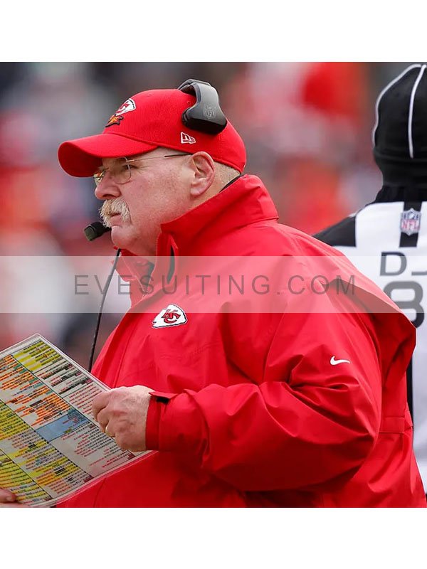 Andy Reid Kansas City Chiefs Red Jacket