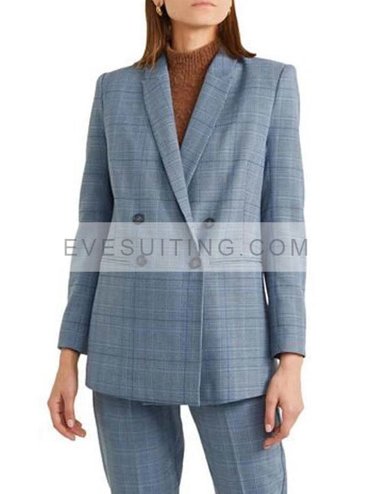 Ani Mouradian The Flight Attendant Blue Blazer