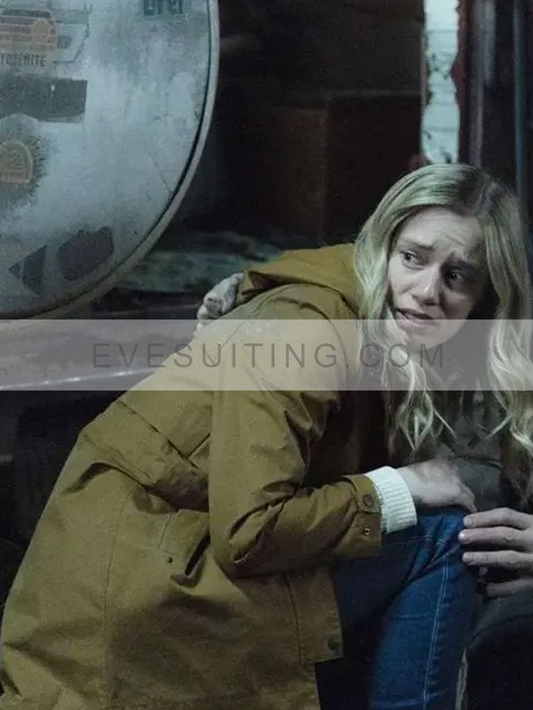 Anja Savcic Tracker 2024 Kira Stine Brown Hooded Cotton Jacket