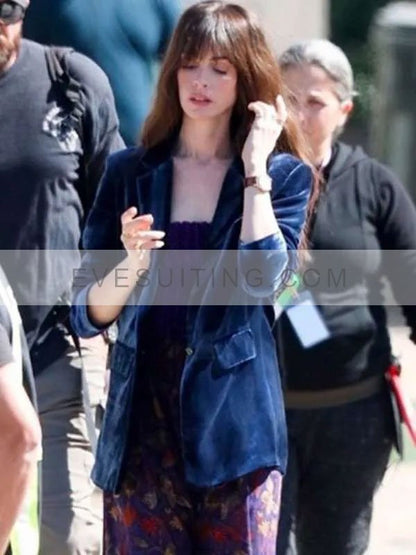 Anne Hathaway Blue Blazer