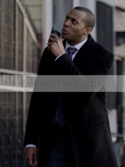 Anthony Flowers The Endgame 2022 Jordan Johnson-Hinds Black Trench Coat