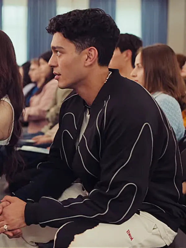 Anthony Keyvan XO Kitty Season 2 Q Black Bomber Jacket