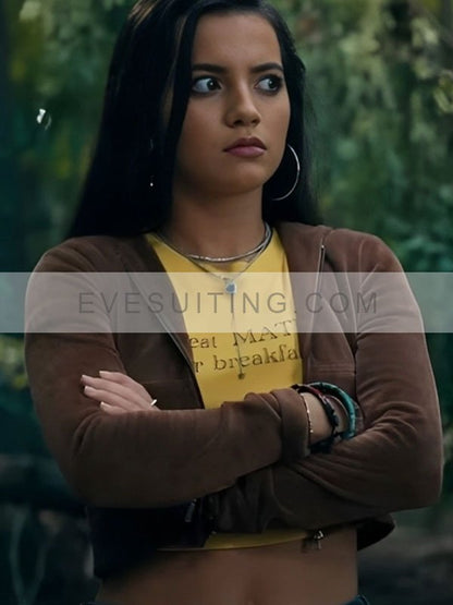 Anya Corazon Brown Cropped Hooded Jacket